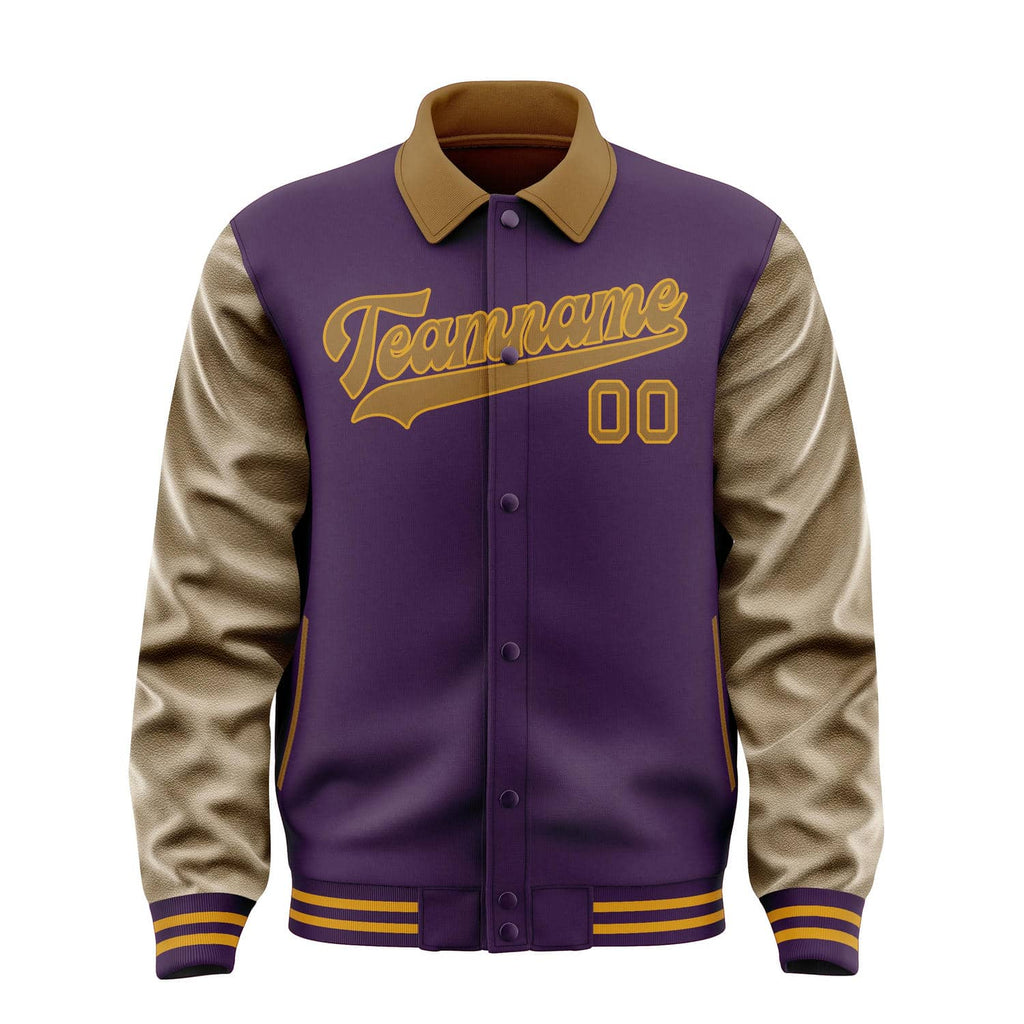 Custom Purple Khaki Jacket