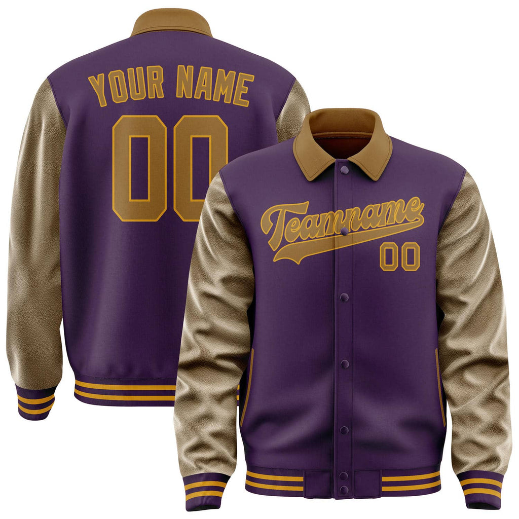 Custom Purple Khaki Jacket