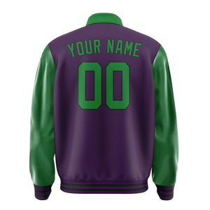 Custom Purple Emerald Green Jacket
