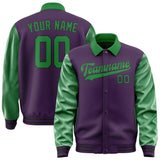 Custom Purple Emerald Green Jacket