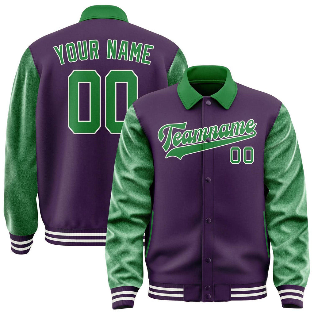 Custom Purple Emerald Green Jacket