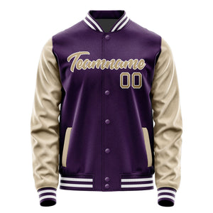 Custom Purple Light Khaki Jacket JA0707250717B21725