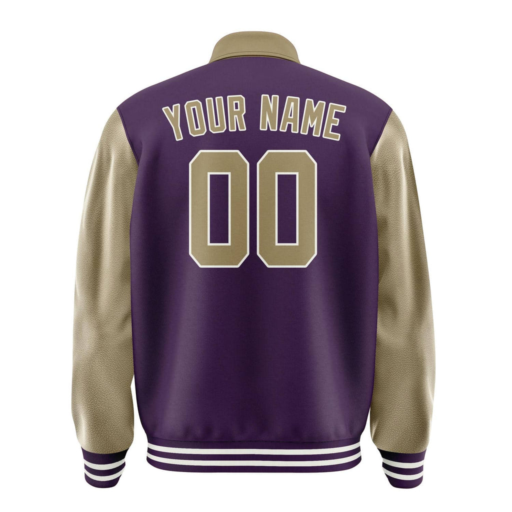 Custom Purple Light Khaki Jacket