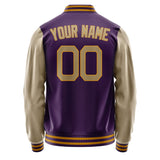 Custom Purple Light Khaki Jacket JA0707250718B21825
