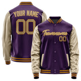 Custom Purple Light Khaki Jacket