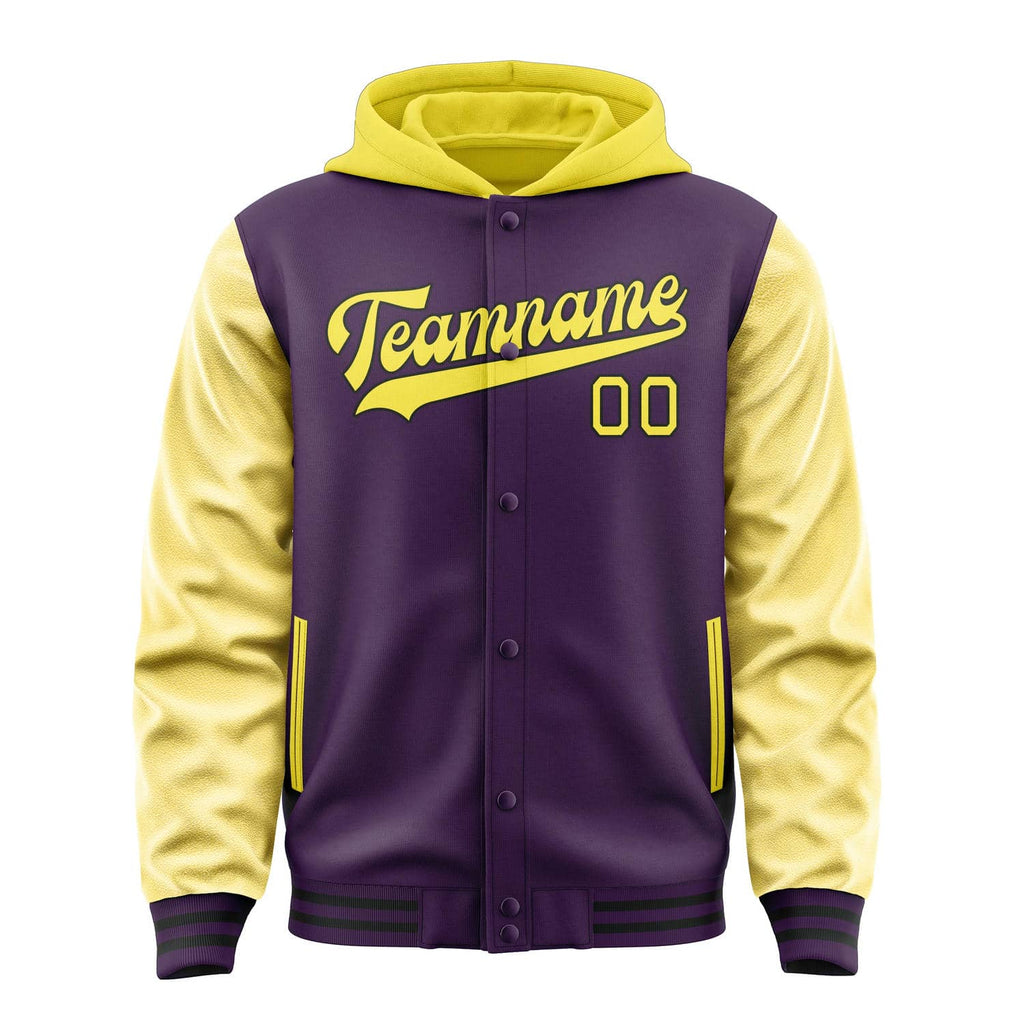 Custom Purple Light Yellow Jacket