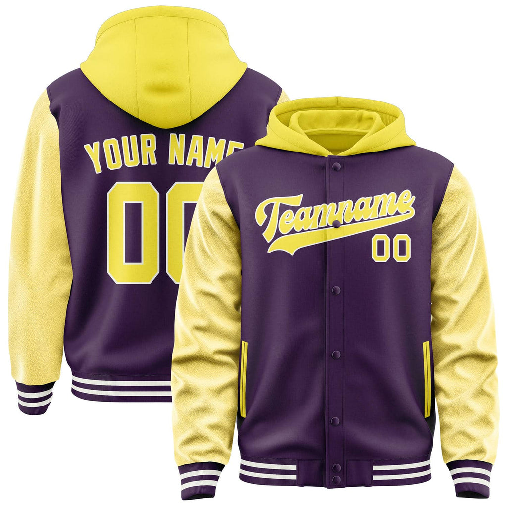 Custom Purple Light Yellow Jacket