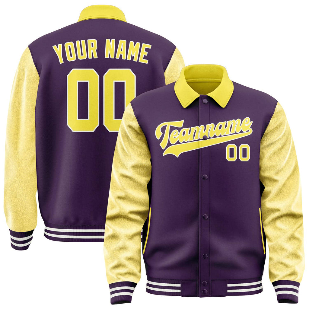 Custom Purple Light Yellow Jacket