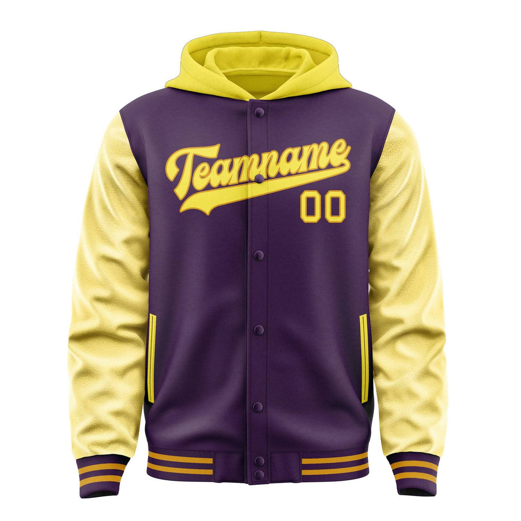 Custom Purple Light Yellow Jacket
