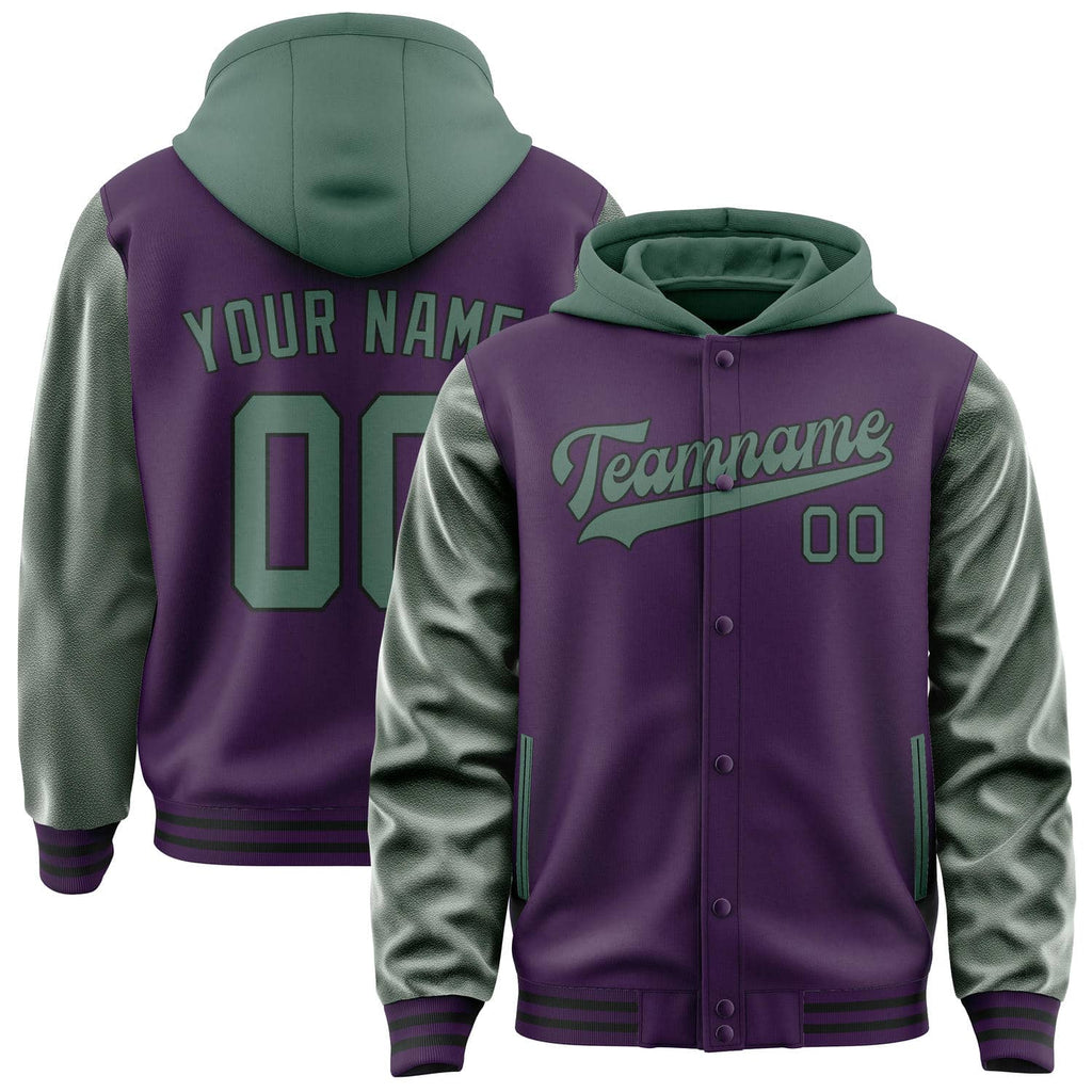 Custom Purple Blue Green Jacket