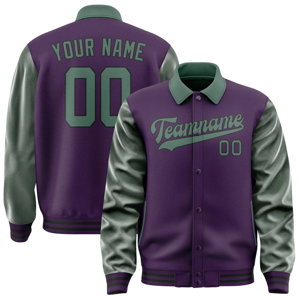 Custom Purple Blue Green Jacket