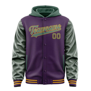 Custom Purple Blue Green Jacket