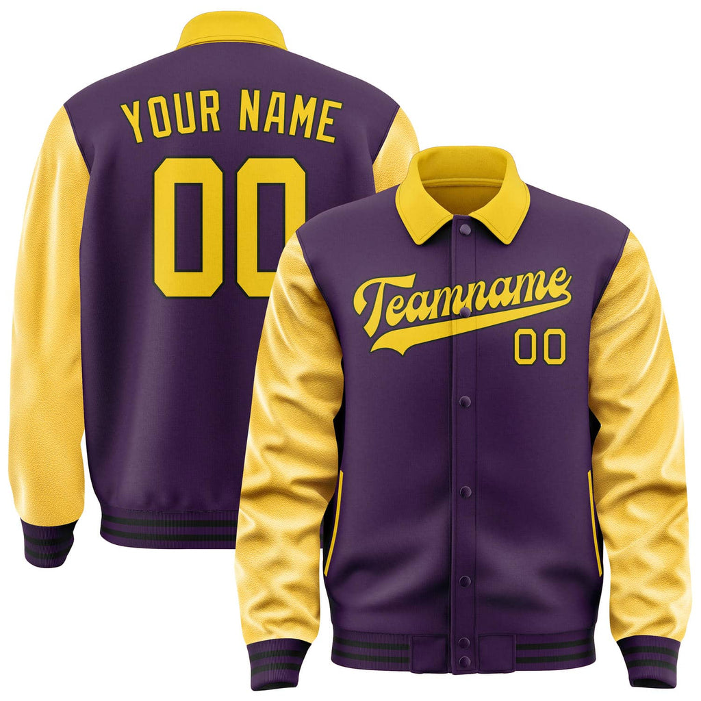 Custom Purple Gold Jacket