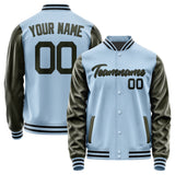 Custom Light Blue Olive Jacket