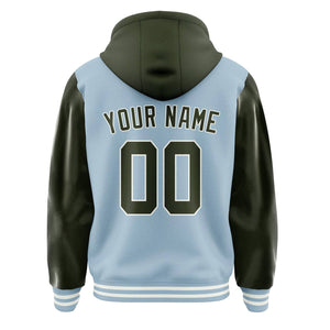 Custom Light Blue Olive Jacket