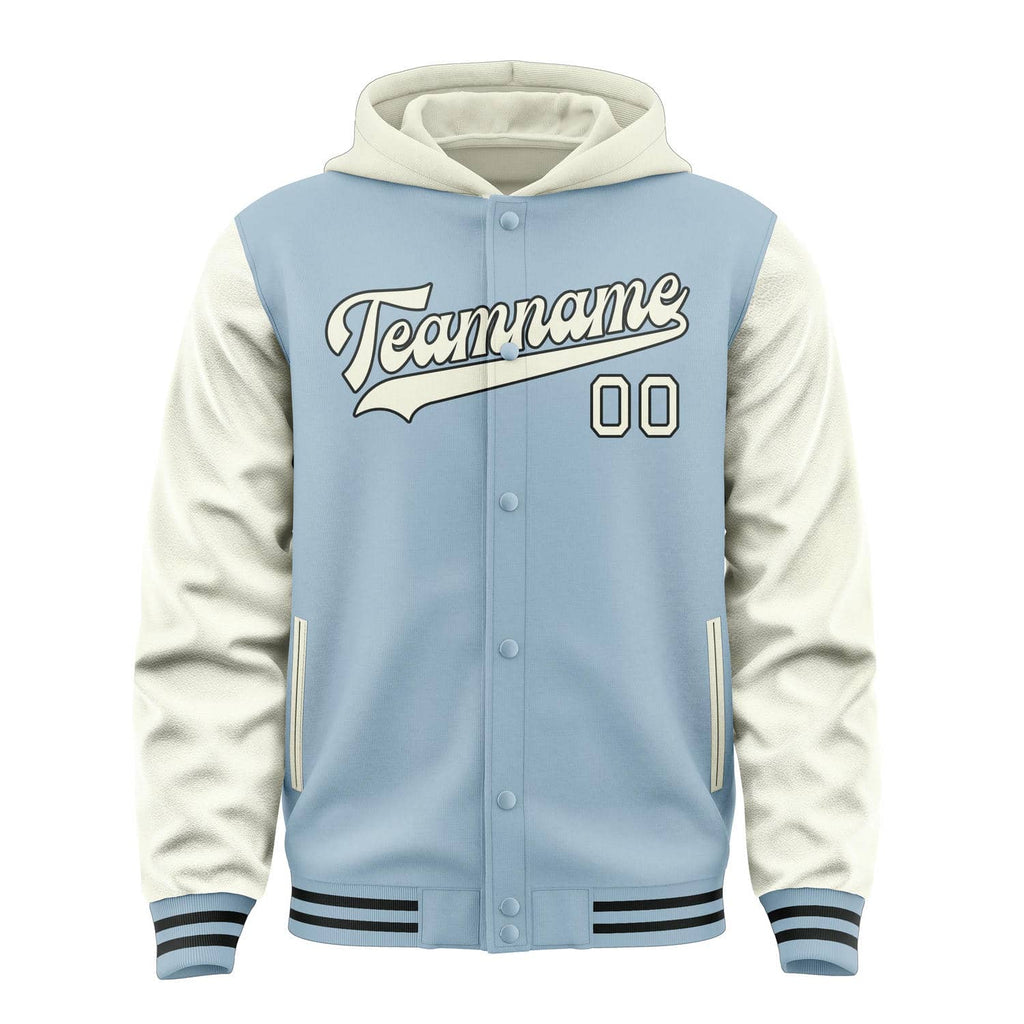 Custom Light Blue Cream Jacket