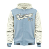 Custom Light Blue Cream Jacket