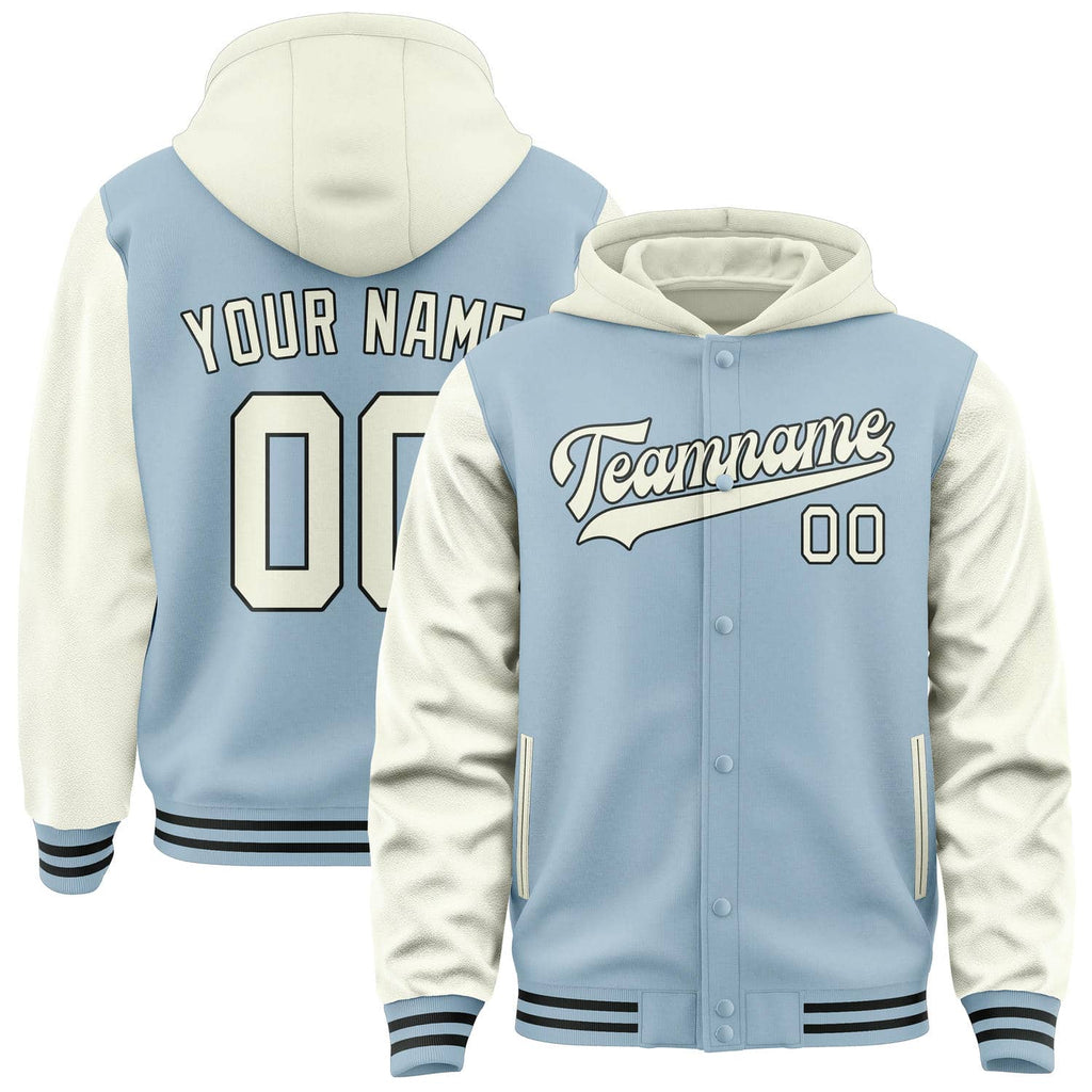 Custom Light Blue Cream Jacket