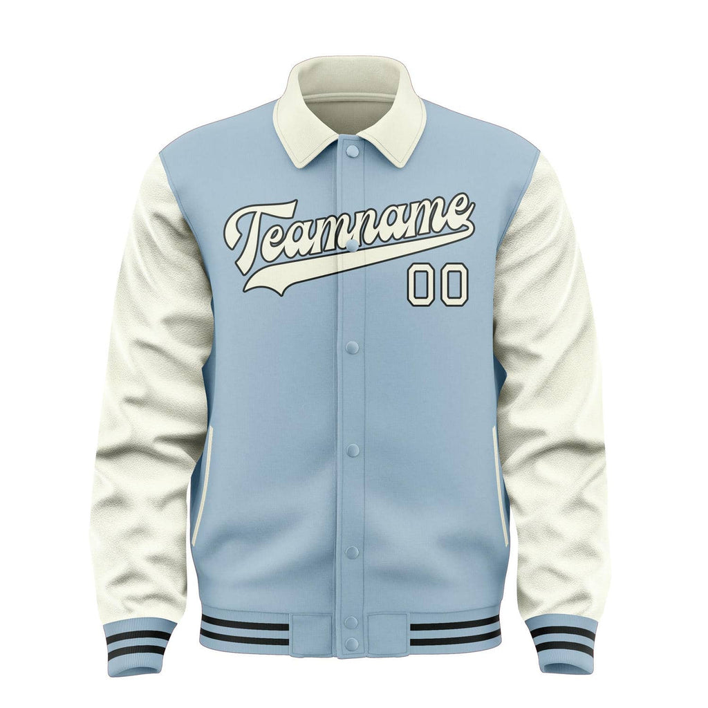 Custom Light Blue Cream Jacket