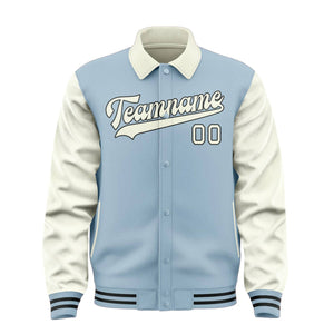 Custom Light Blue Cream Jacket
