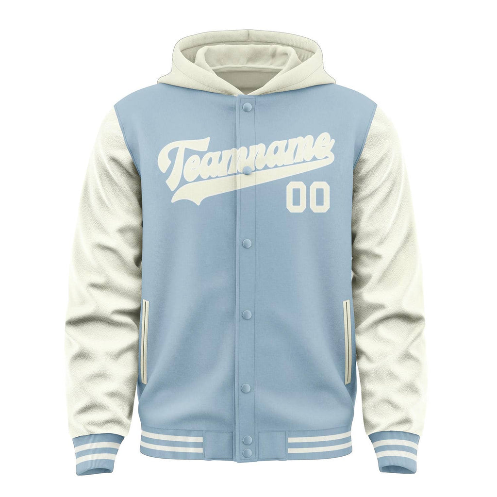 Custom Light Blue Cream Jacket