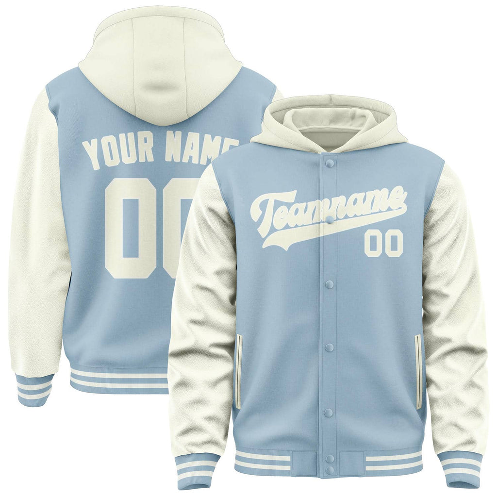 Custom Light Blue Cream Jacket