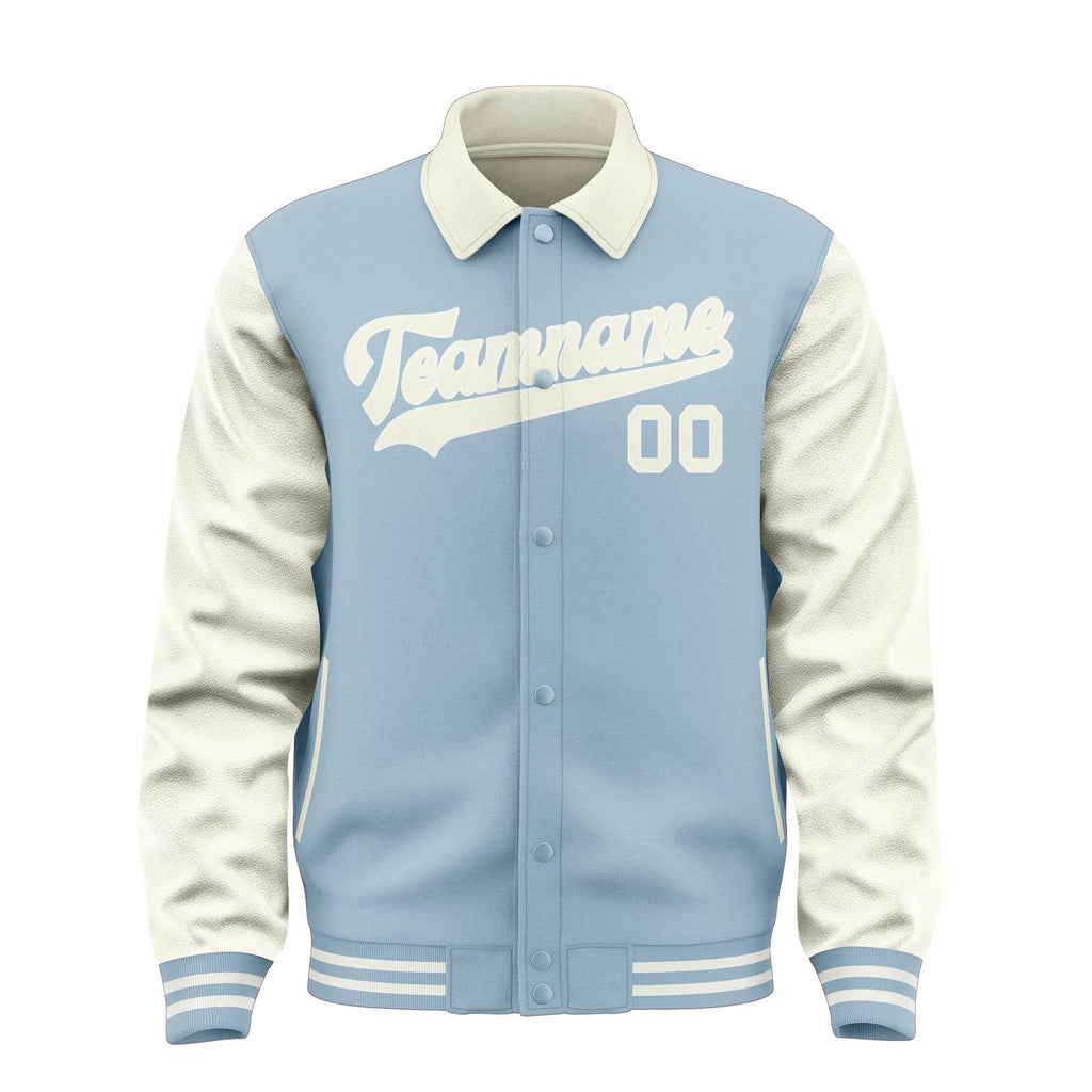 Custom Light Blue Cream Jacket
