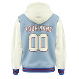 Custom Light Blue Cream Jacket