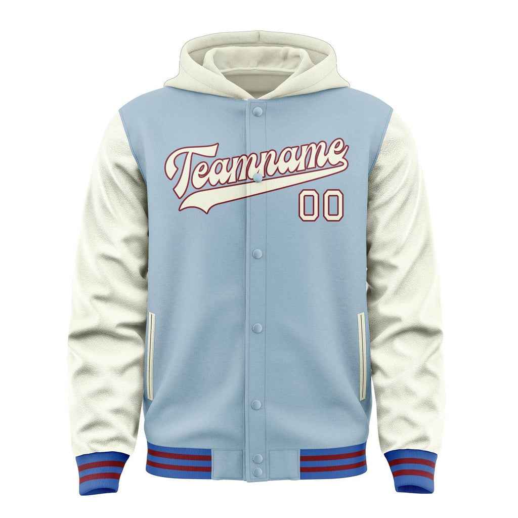 Custom Light Blue Cream Jacket