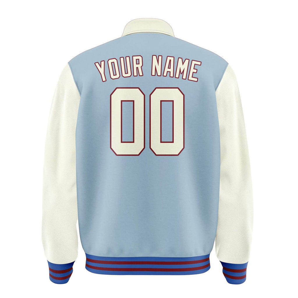 Custom Light Blue Cream Jacket
