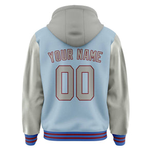 Custom Light Blue Gray Jacket