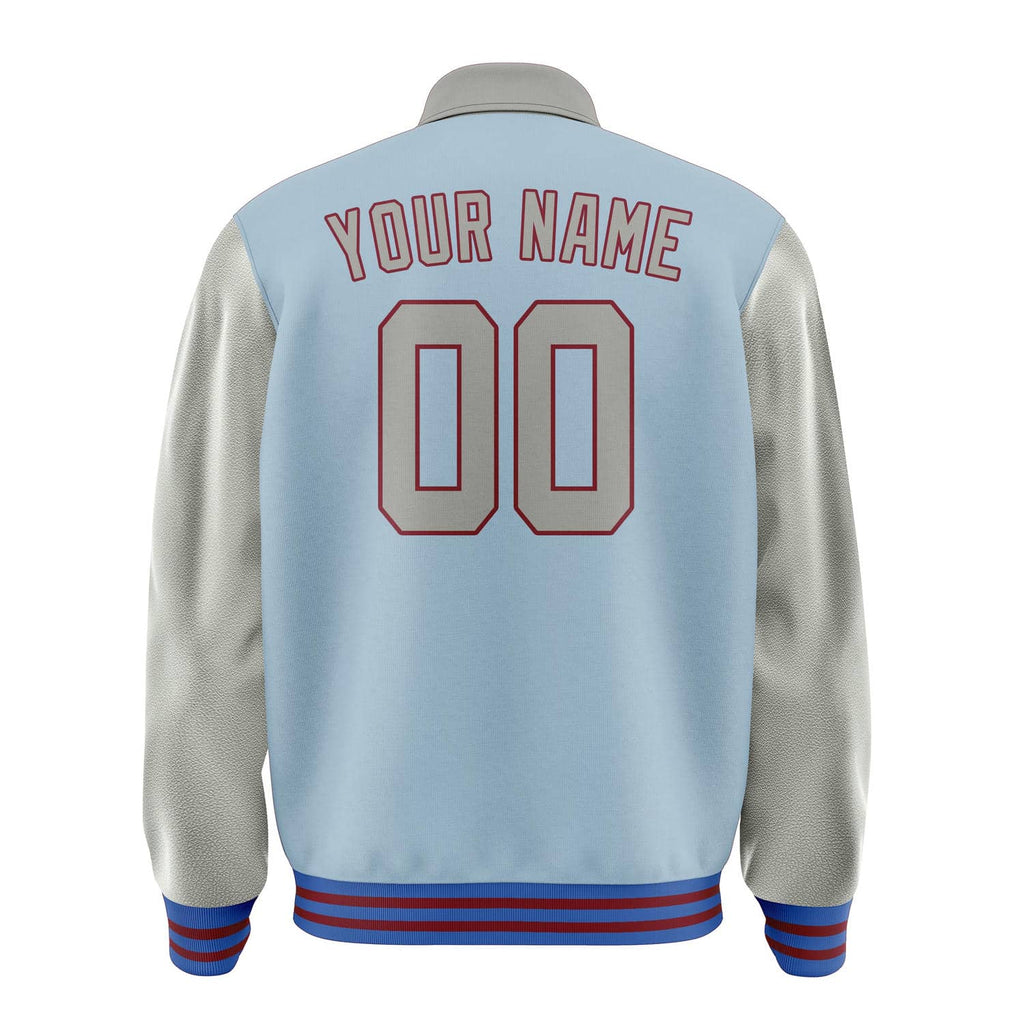 Custom Light Blue Gray Jacket