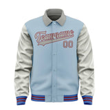 Custom Light Blue Gray Jacket