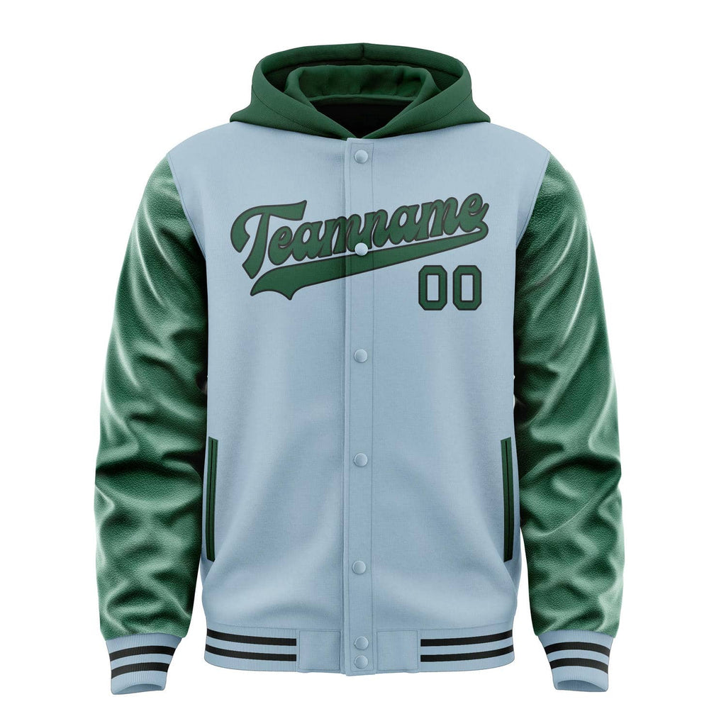 Custom Light Blue Green Jacket