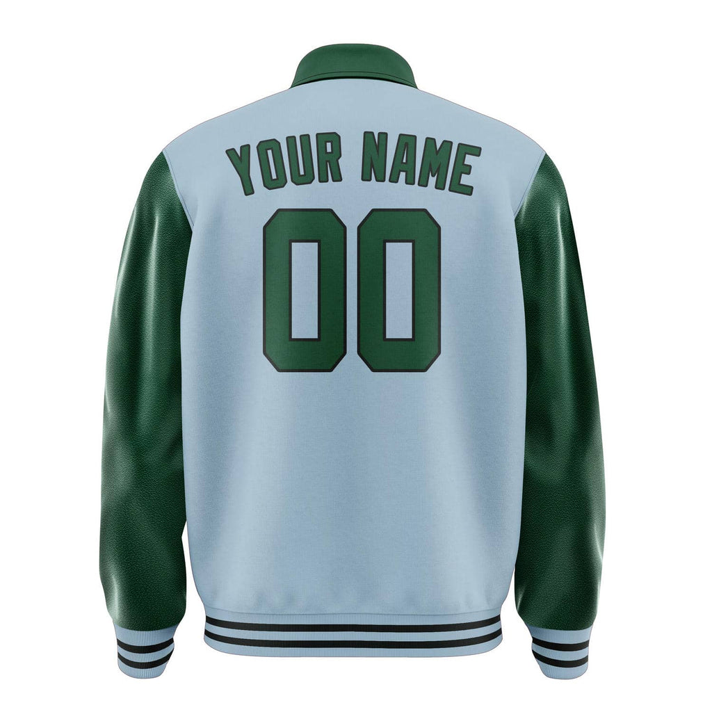 Custom Light Blue Green Jacket