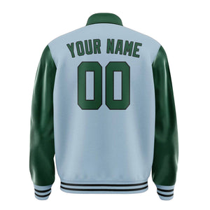 Custom Light Blue Green Jacket
