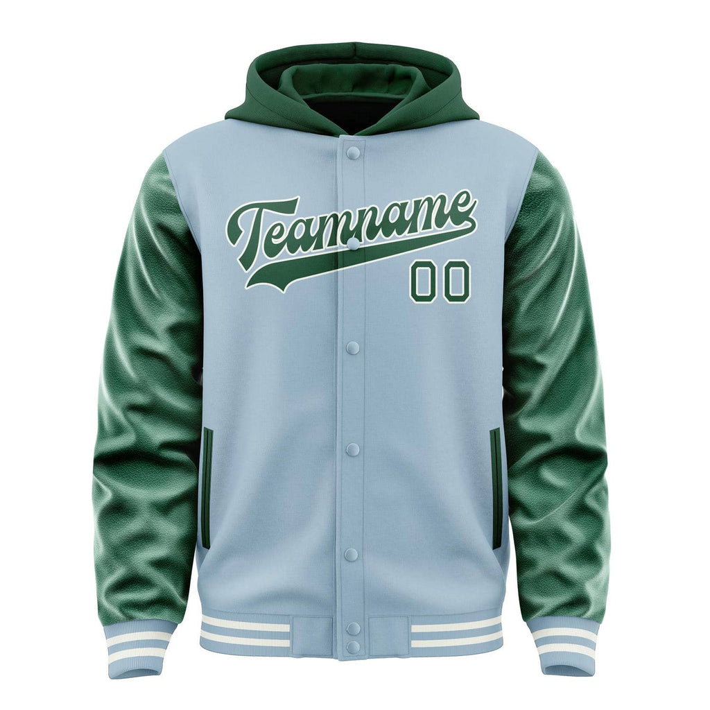 Custom Light Blue Green Jacket