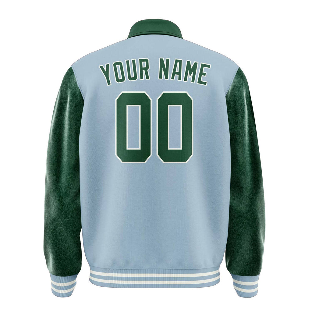 Custom Light Blue Green Jacket