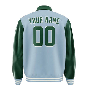 Custom Light Blue Green Jacket
