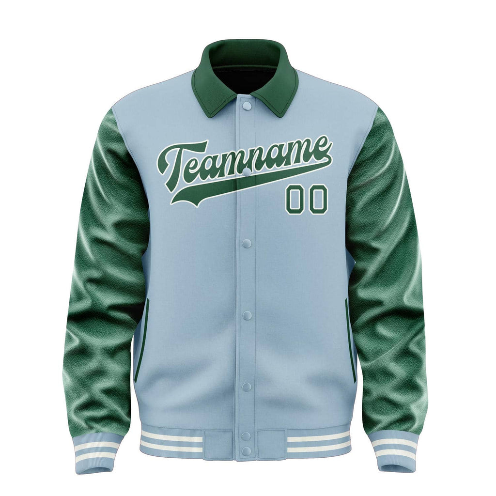 Custom Light Blue Green Jacket