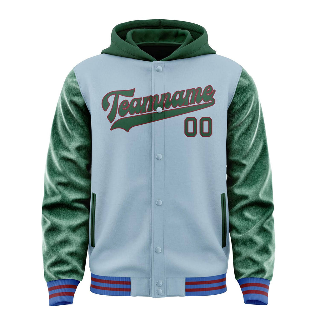 Custom Light Blue Green Jacket