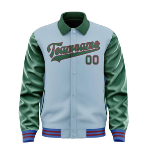 Custom Light Blue Green Jacket