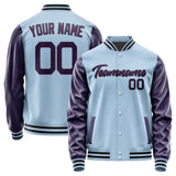 Custom Light Blue Purple Jacket