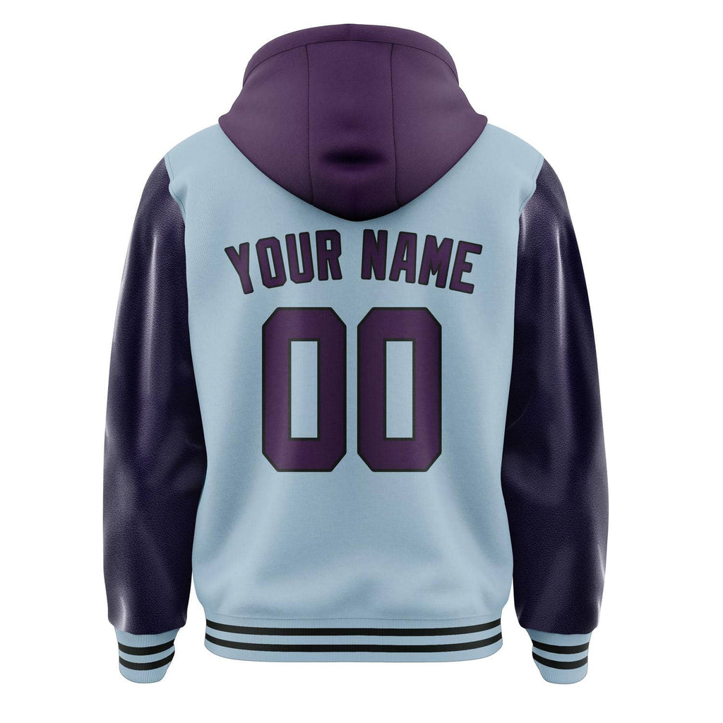 Custom Light Blue Purple Jacket