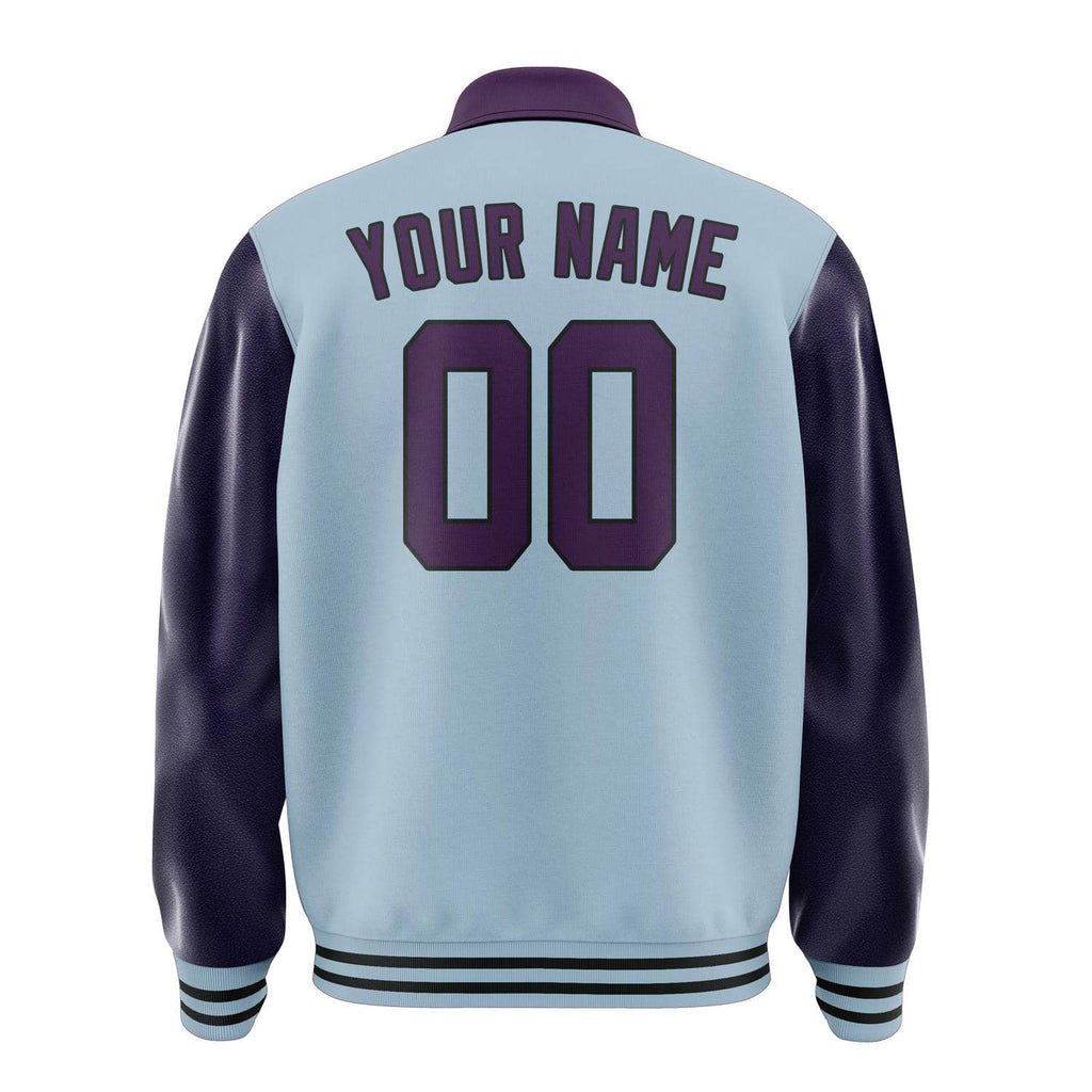 Custom Light Blue Purple Jacket