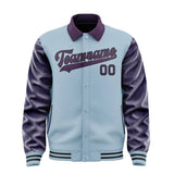 Custom Light Blue Purple Jacket