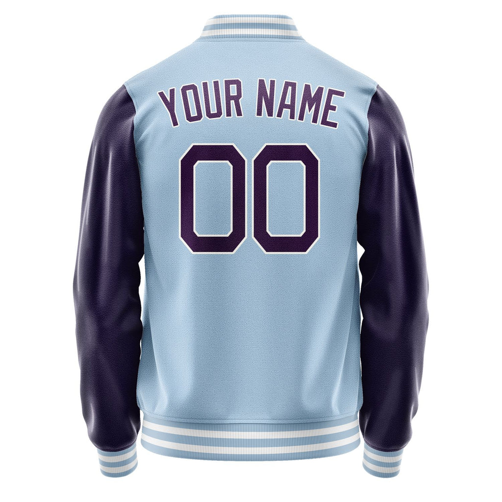 Custom Light Blue Purple Jacket JA0808070818B21807