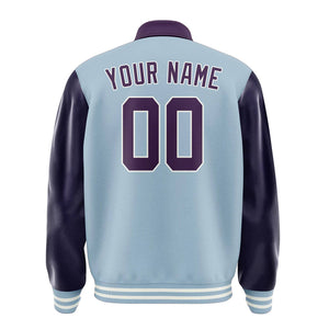Custom Light Blue Purple Jacket