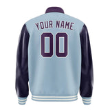Custom Light Blue Purple Jacket