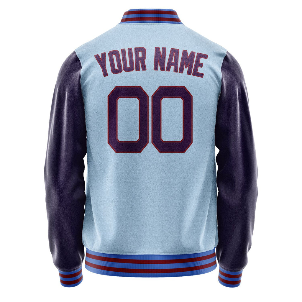 Custom Light Blue Purple Jacket JA0808070915B21507